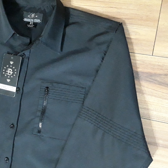 Brooklyn State Black Button down Shirt - Picture 10 of 11